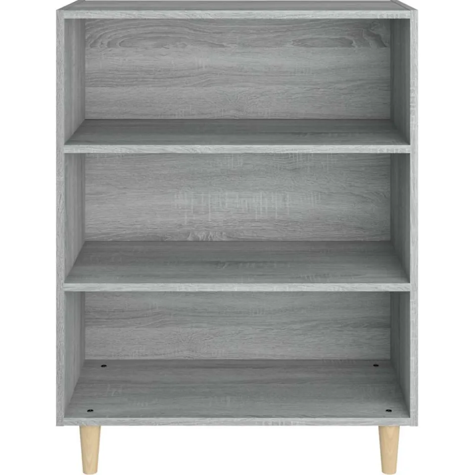 vidaXL Dressoir 69,5x32,5x90 cm bewerkt hout grijs sonoma eikenkleurig, foto 4