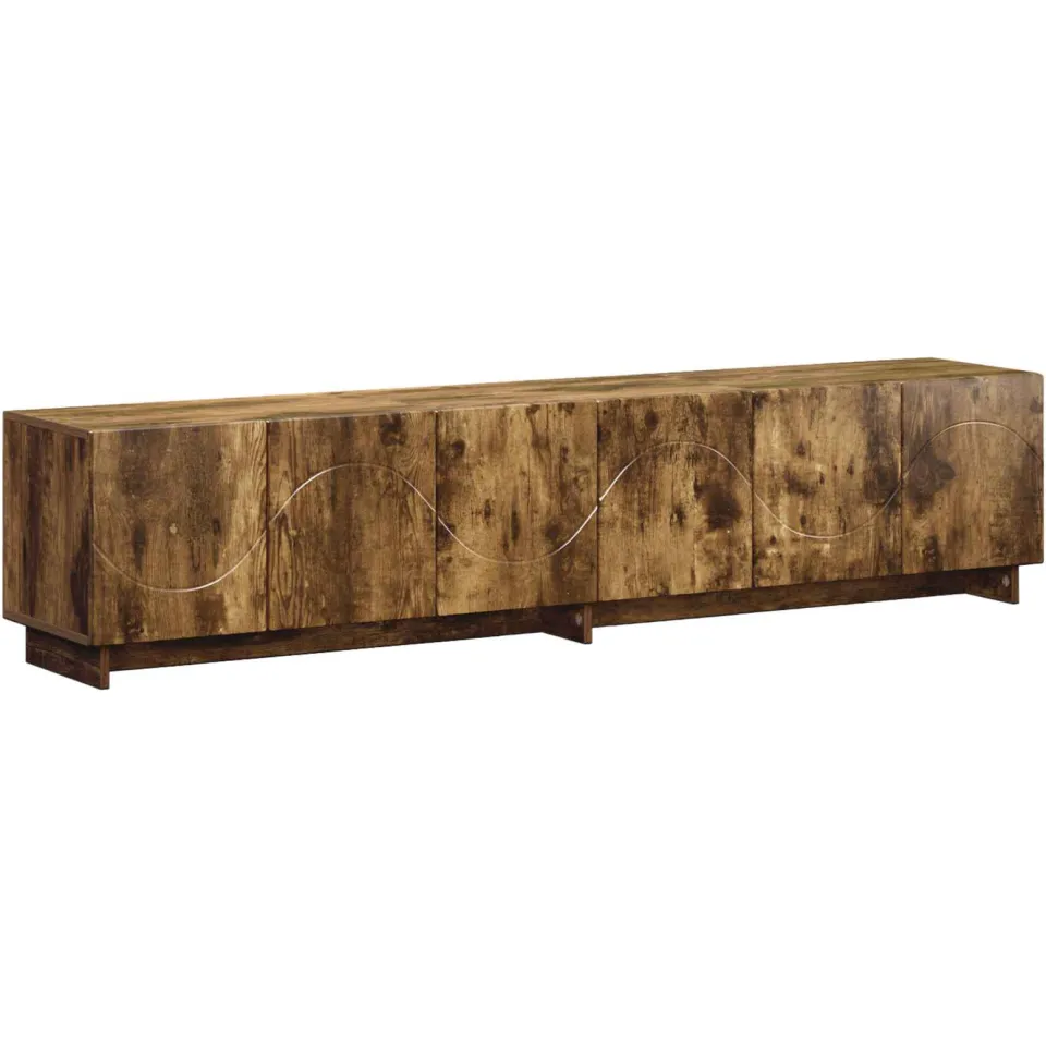 vidaXL tv-meubel 180 x 34,5 x 40 cm Gerookt eiken Bewerkt hout, foto 3