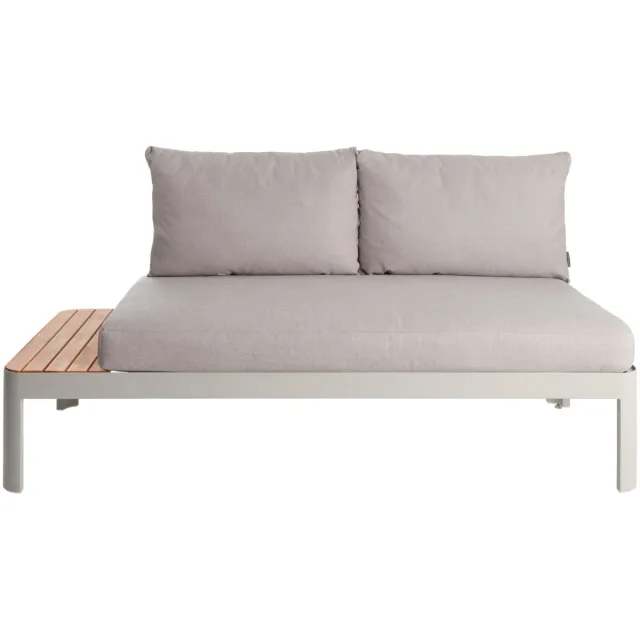 Vega Outdoor sofa Amalfia; 172x72x73 cm (BxDxH); zitting lichtgrijs, frame lichtgrijs