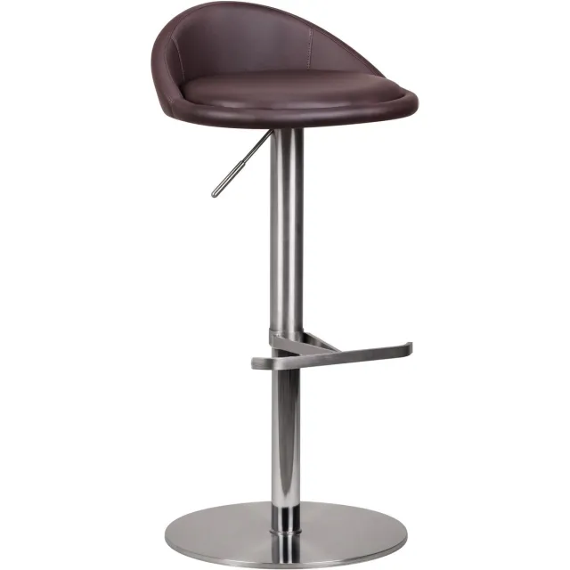 Wohnling Barkruk bruin draaibaar verstelbaar 90 cm - WL1.602