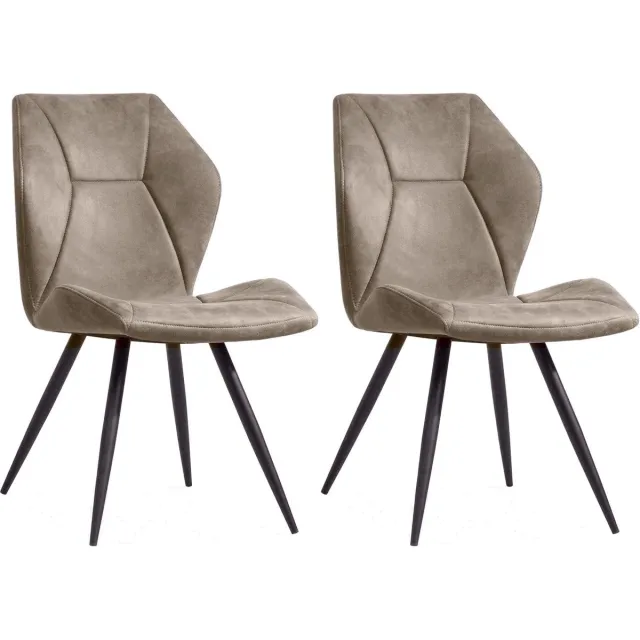 MX Sofa Stoel Tesla - Pebble - set van 2 stoelen