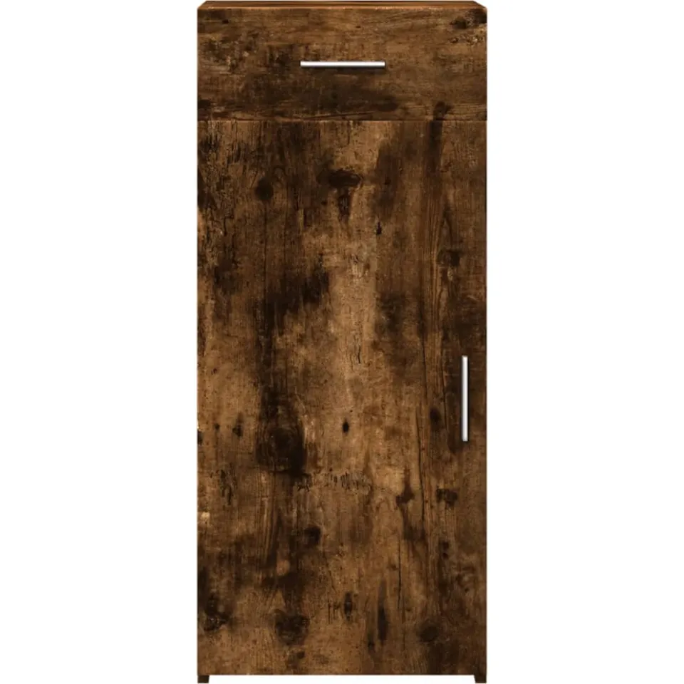 vidaXL Dressoir 40x42,5x93 cm bewerkt hout gerookt eikenkleurig Bruin