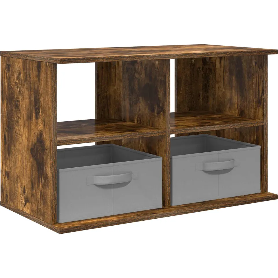 vidaXL TV-standaard 79 x 40 x 48 cm Gerookt eiken, foto 3