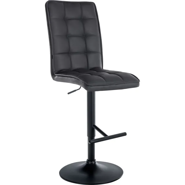 Luxe Comfort Torino 0259 barkruk - kunstleer - zwart zwart/zwart