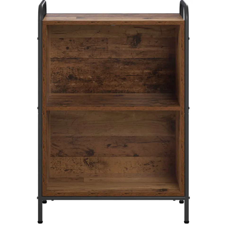 vidaXL Boekenkast 55,5 x 33 x 174 cm Bewerkt hout Oud hout Bruin