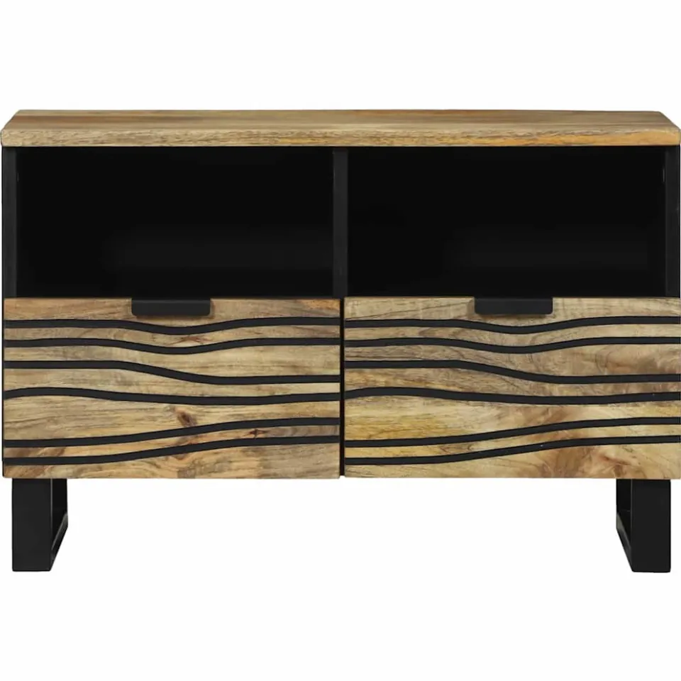 vidaXL TV Eenheden 70 x 33 x 46 cm Bruin Bewerkt hout, foto 3