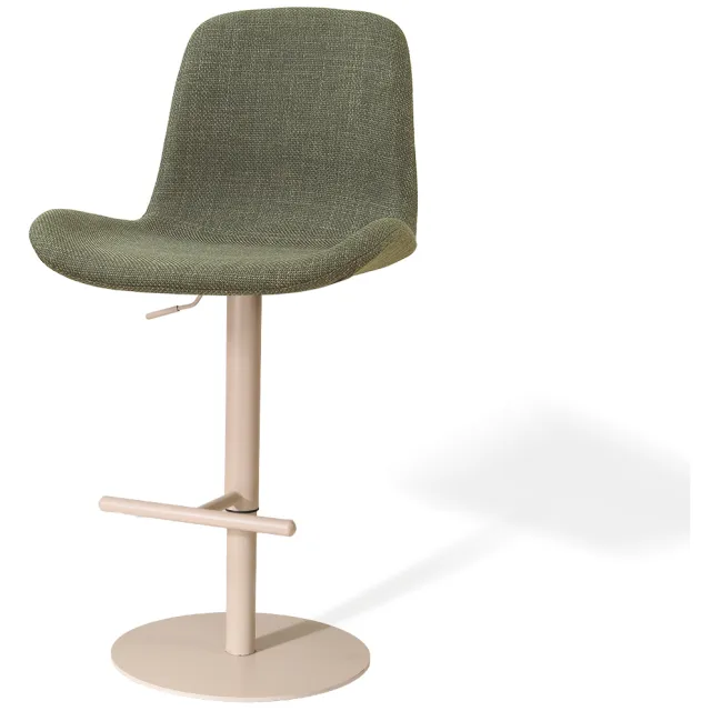 Nolon Niva-Fé draaibare tulp barkruk forestgroen - verstelbaar - beige onderstel