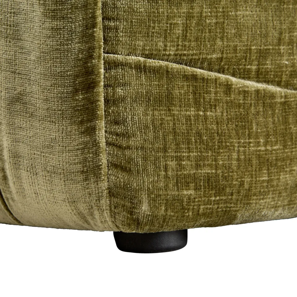 NOUS Living 3-zitsbank met hocker Kaia groen, foto 7
