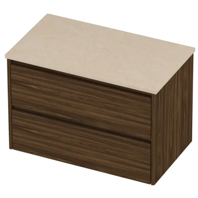Proline Deck Badmeubelset Hardsteen Symmetrisch 80x46x55 cm Sand Stone Cabana Oak Eiken