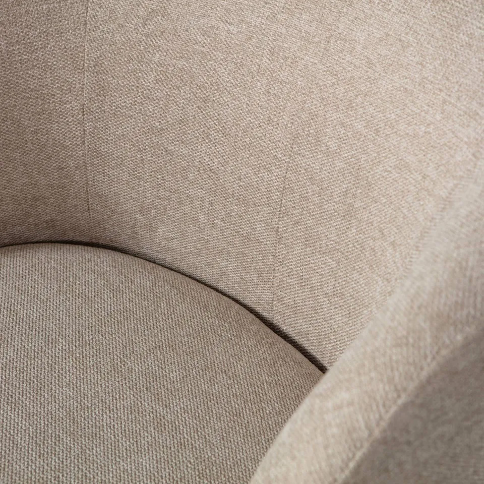 WOOOD Serra Draaifauteuil - Melange Stof - Naturel - 68x70x77, foto 6