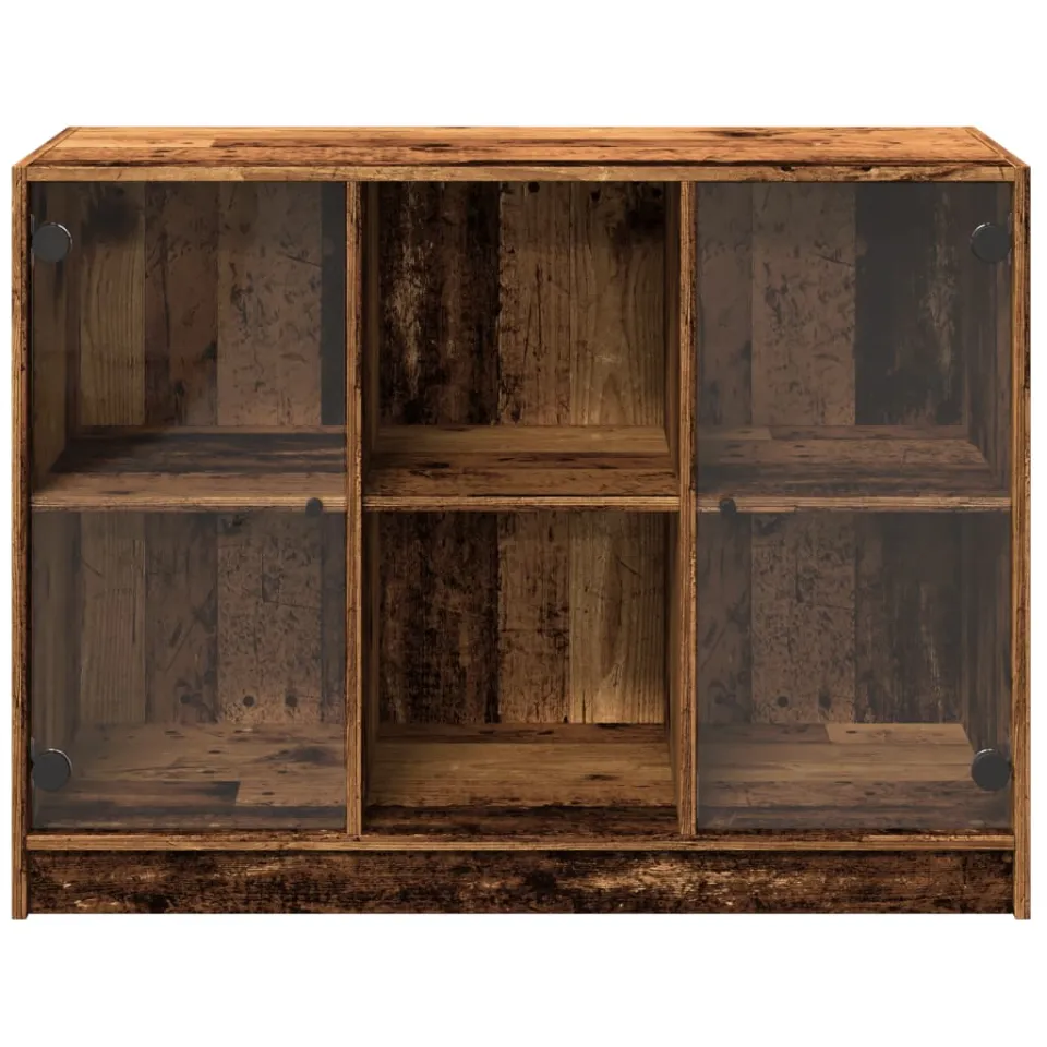 vidaXL Dressoir 102x37x75,5 cm bewerkt hout oud houtkleurig bruin, foto 4
