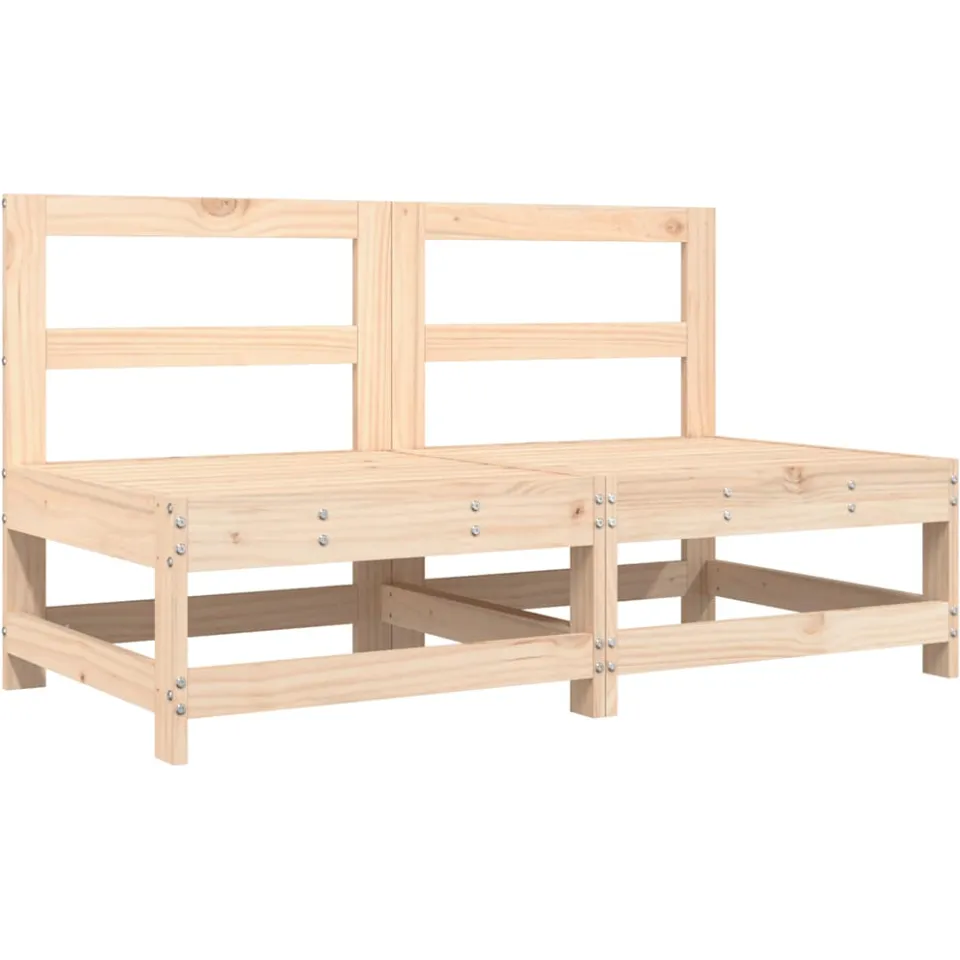 vidaXL 6-delige Loungeset massief grenenhout Bruin