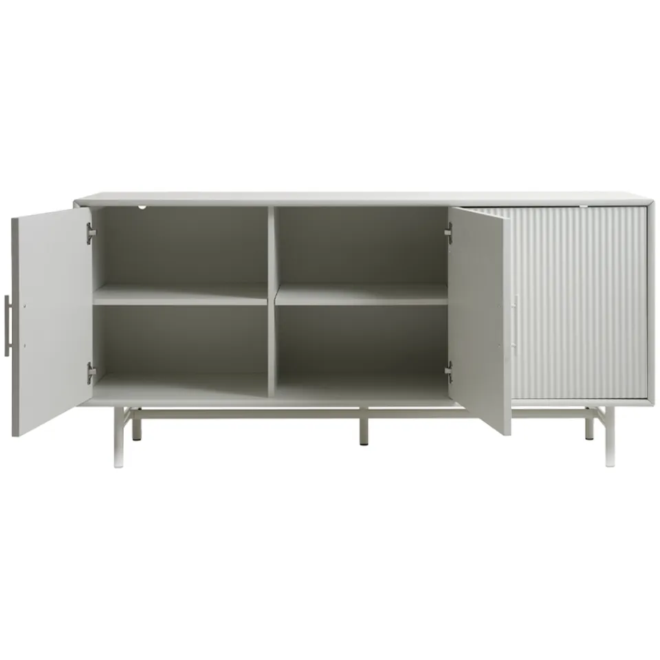Olivine Arlo houten dressoir grijs/beige - 160 x 45 cm, foto 3