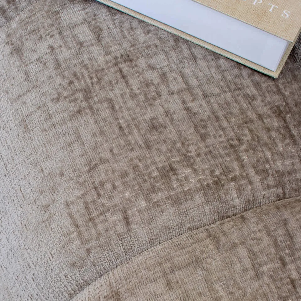 Giga Meubel Poef Timéo - Taupe - Stof - 64x64x41cm, foto 5