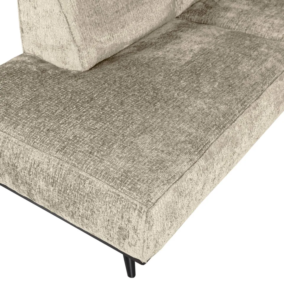 WOOOD Statement Hoekbank Links - Boucle - Beige - 77x274x210, foto 4