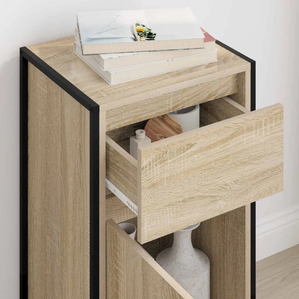 vidaXL Dressoir Sonoma Eiken 43 x 36 x 75,5 cm Bewerkt hout, foto 3