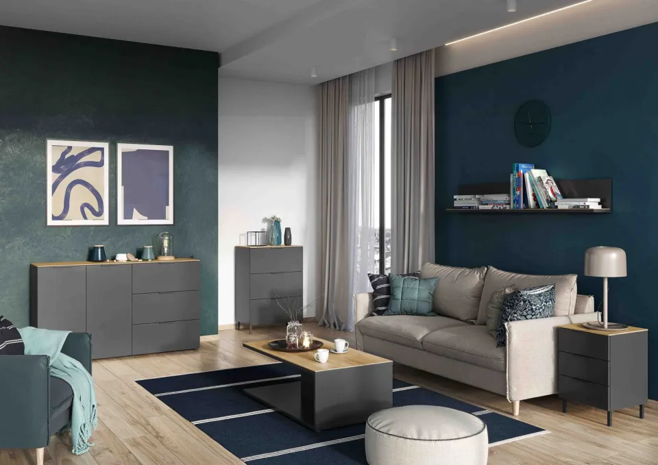 dressoir Amalfi grafiet-eiken, foto 7