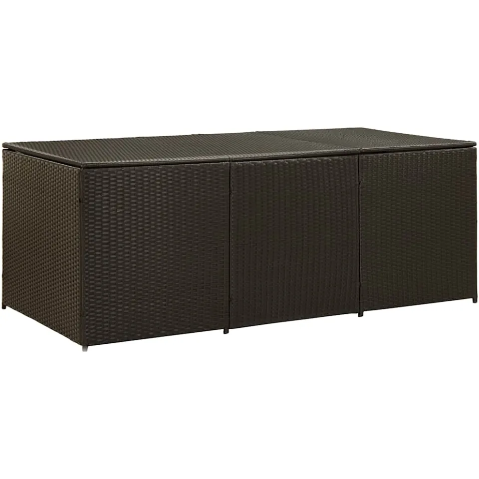vidaXL Tuinbox 180x90x70 cm poly rattan bruin, foto 3