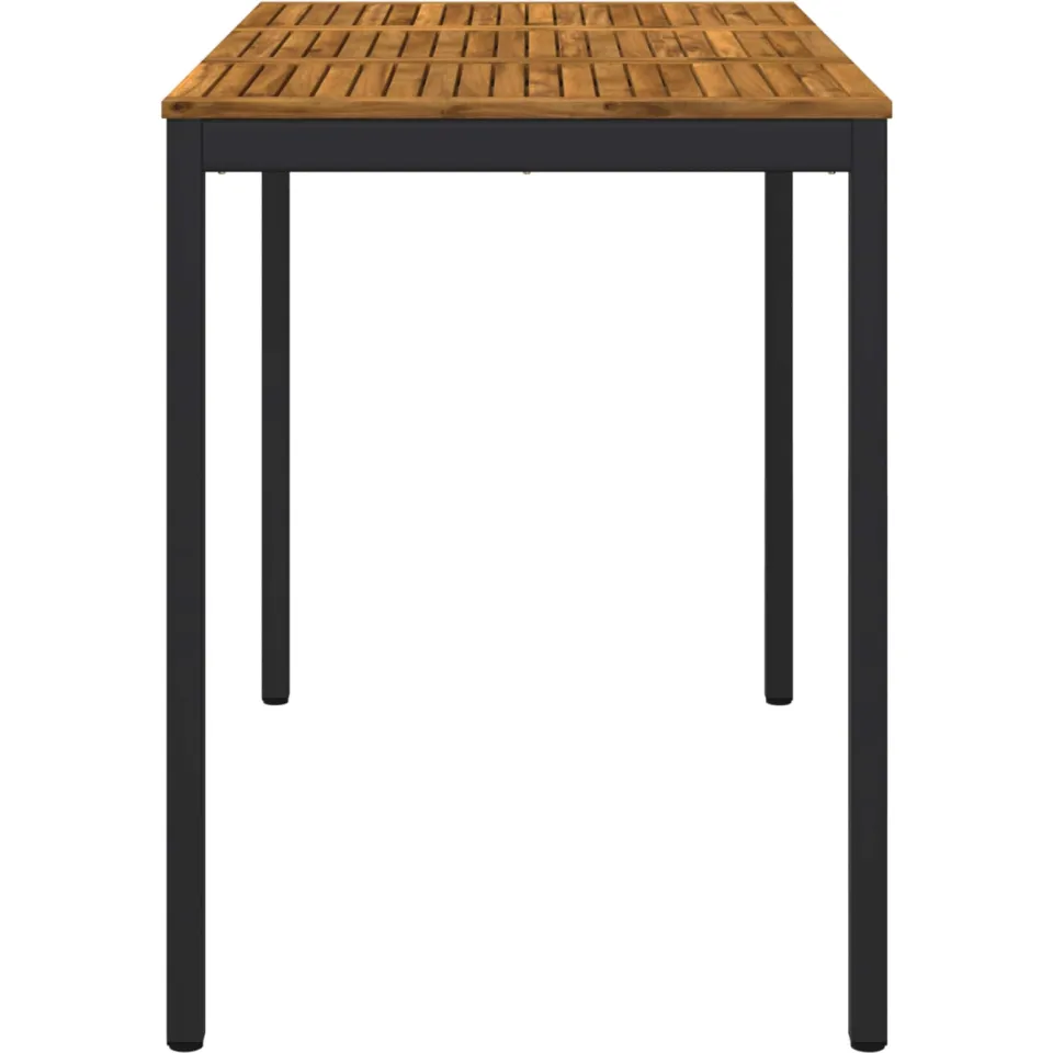 vidaXL Tuinbar Tafel NAARDEN Naturel en Zwart 141 x 80,5 x 105 cm, foto 4
