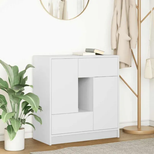 vidaXL Dressoir met lades en deuren 70,5x34x74,5 cm wit