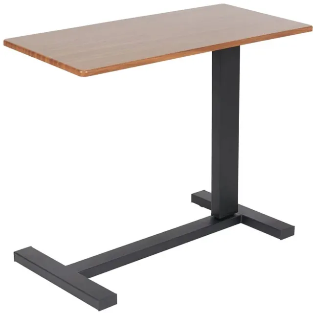 Klarven Overbedtafel - Verstelbare Overbedtafel - Overbedtafel met Wielen - In Hoogte Verstelbaar - Op Wielen voor Laptop en Ontbijt op Bed - Groot Blad - B80xd39,9xh89,4cm Zwart