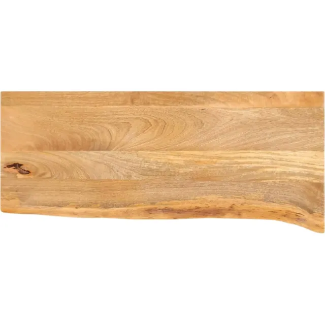 vidaXL Tafelblad met natuurlijke rand 80x40x2,5 cm massief mangohout Bruin