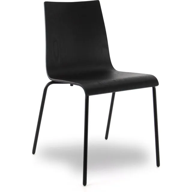 Workliving Eetkamerstoel Houten Design Zwart Eiken Puur