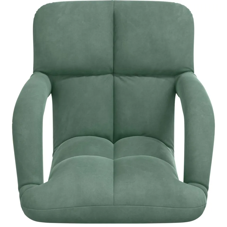 vidaXL Verstelbare vlo stoelen Zeegroen Fluweel groen, foto 4