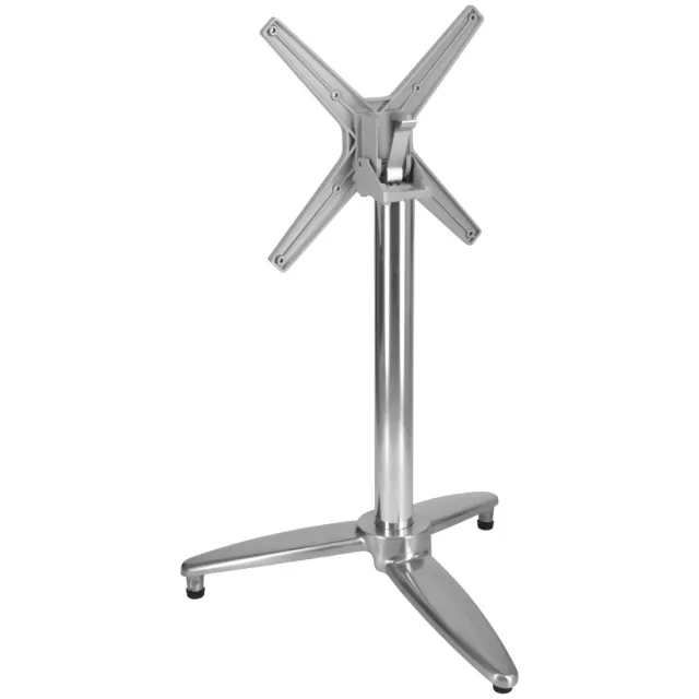 PULSIVA Tafelzuil Foldex; 58x58x72 cm (BxLxH); zilver