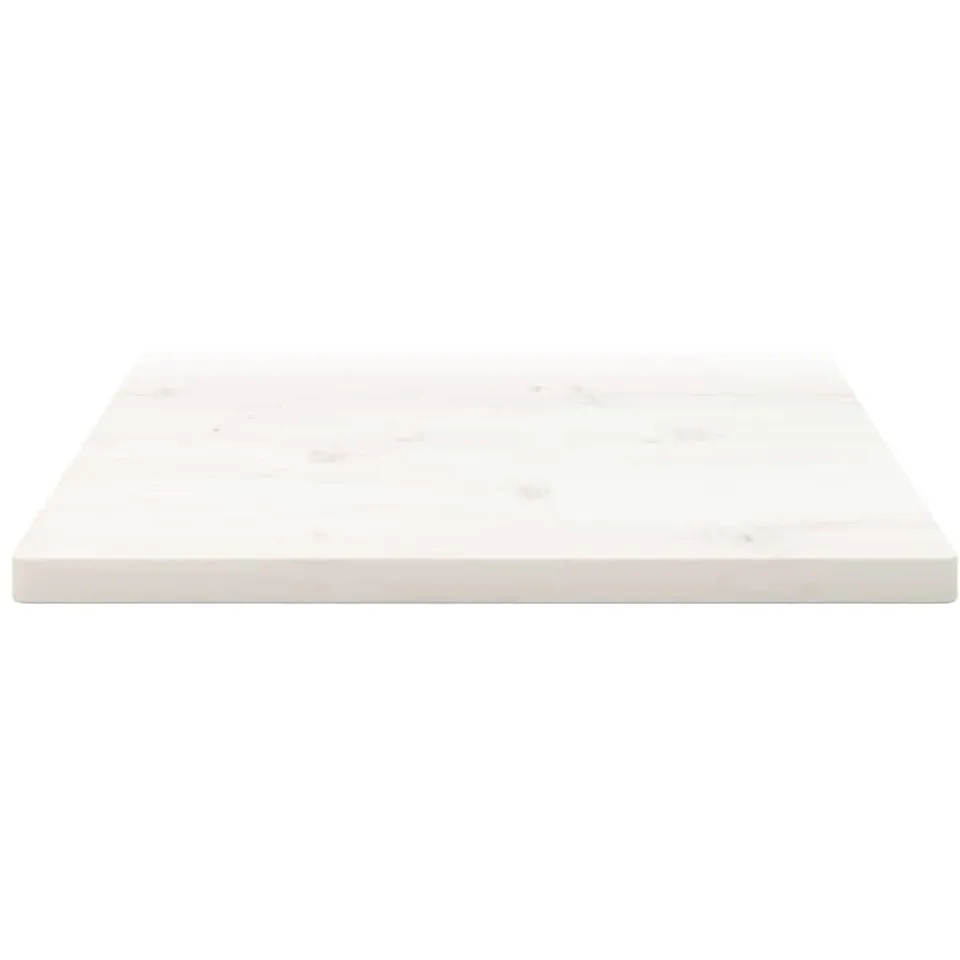 vidaXL Tafelblad vierkant 40x40x2,5 cm massief grenenhout wit, foto 2