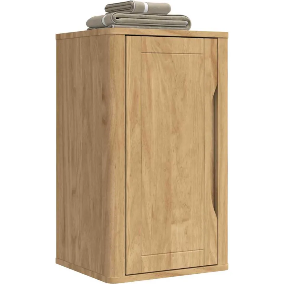 vidaXL Badkamer wandkast met plank FLORO Wasbruin 35 x 30 x 60 cm bruin