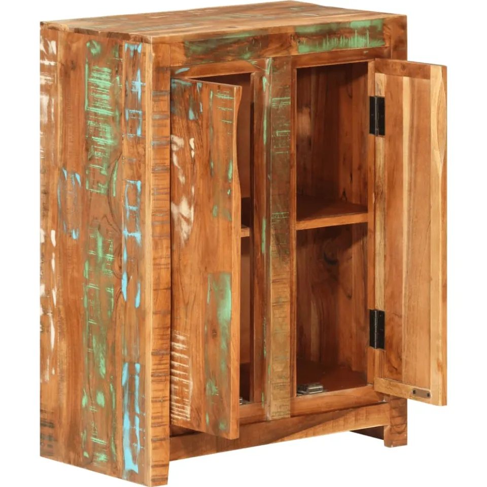 vidaXL Dressoir 55x33x75 cm massief gerecycled hout bruin, foto 2