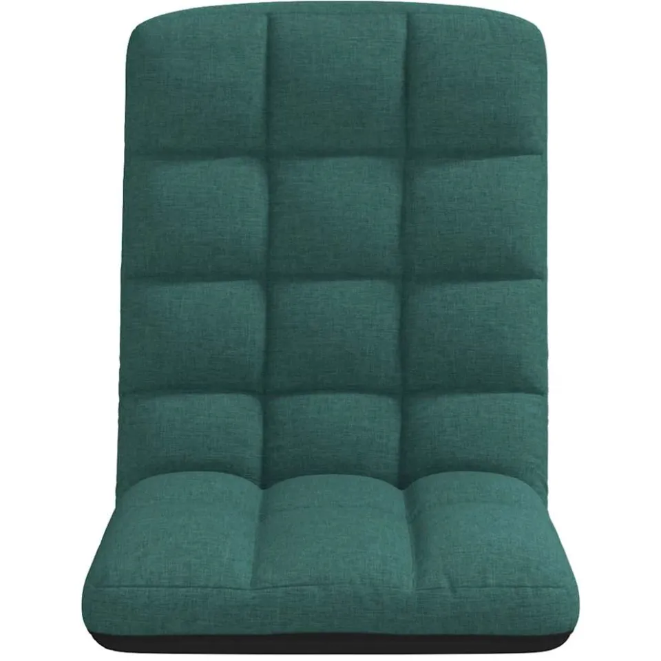 vidaXL Opvouwbare vloerstoel donkergroen 71x51x62 cm stof groen, foto 4