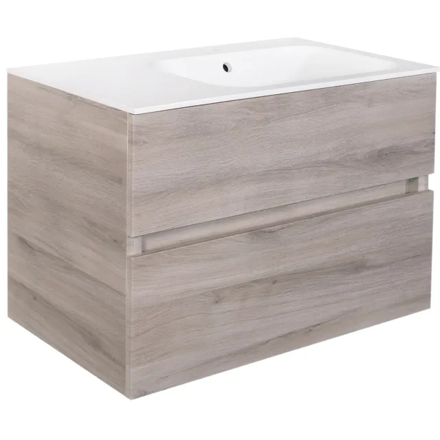 Best Design Splash Grey onderkast greeploos 80 cm grijs eiken