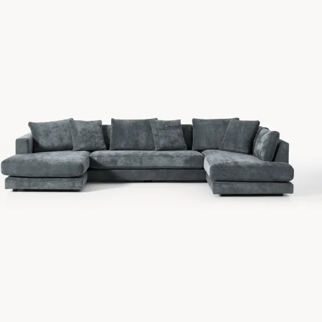 Westwing Collection XL bank Tribeca Blauw