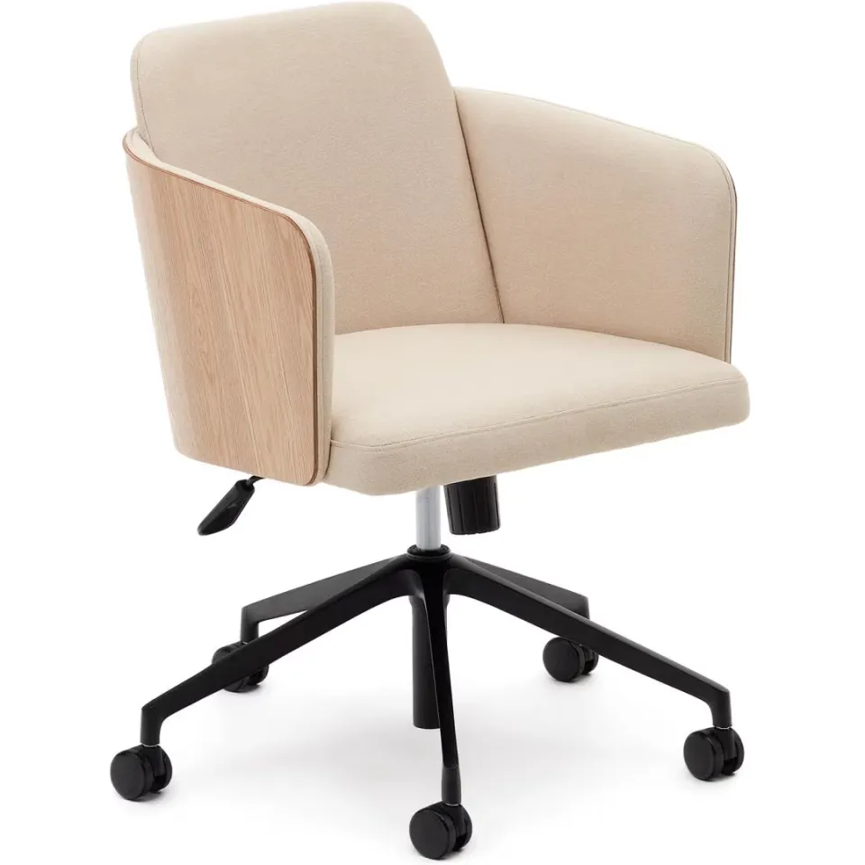Kave Home Madai bureaustoel beige