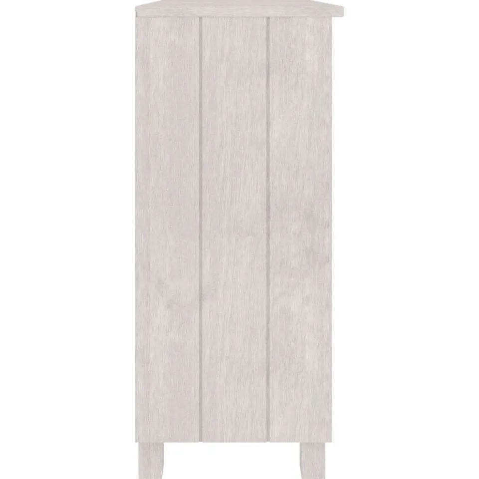 vidaXL Dressoir HAMAR 85x35x80 cm massief grenenhout wit, foto 4