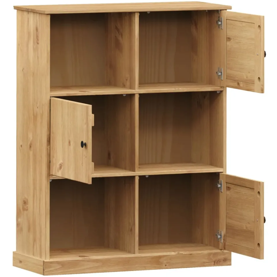vidaXL Boekenkast VIGO 90x35x114,5 cm massief grenenhout bruin, foto 4