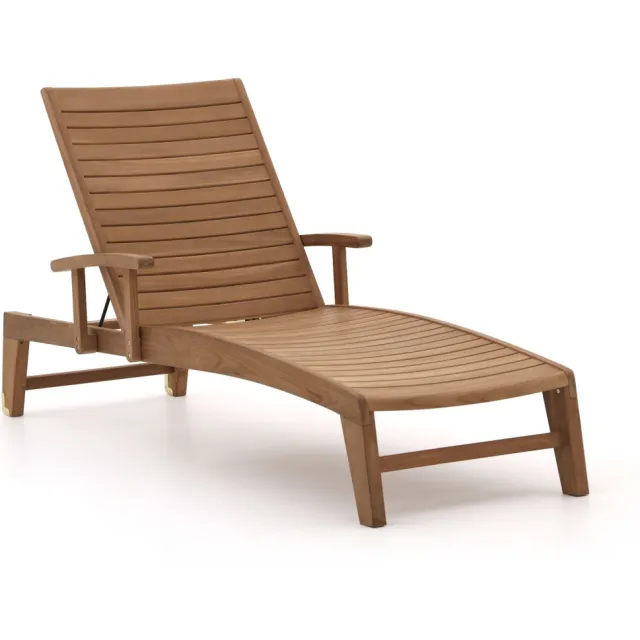Sunyard Furniture Sunyard Chirburry ligbed met wiel bruin, foto 2