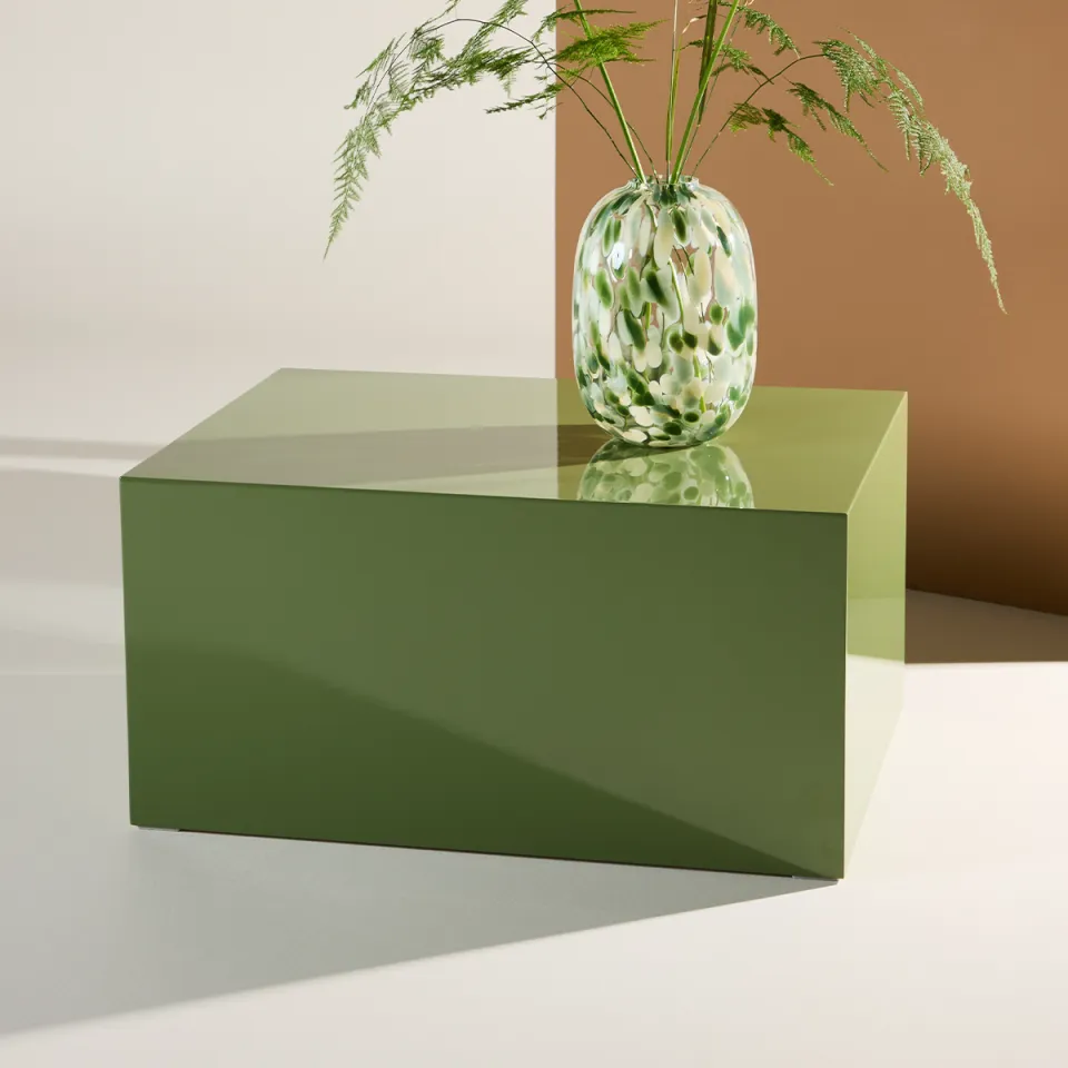 Nest living Zayn houten salontafel groen - 80 x 60 cm, foto 3