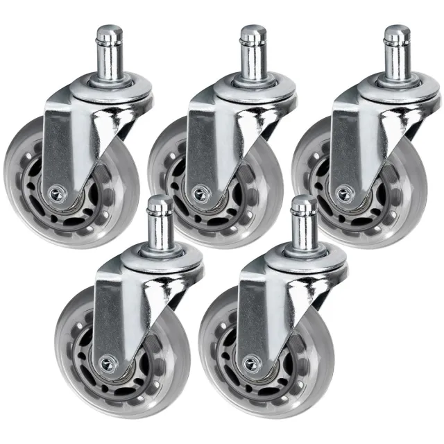 Activeshop Roll Speed Krukwielen Set Van 5 Zilver Voor Professioneel Gebruik In Nagelstudio