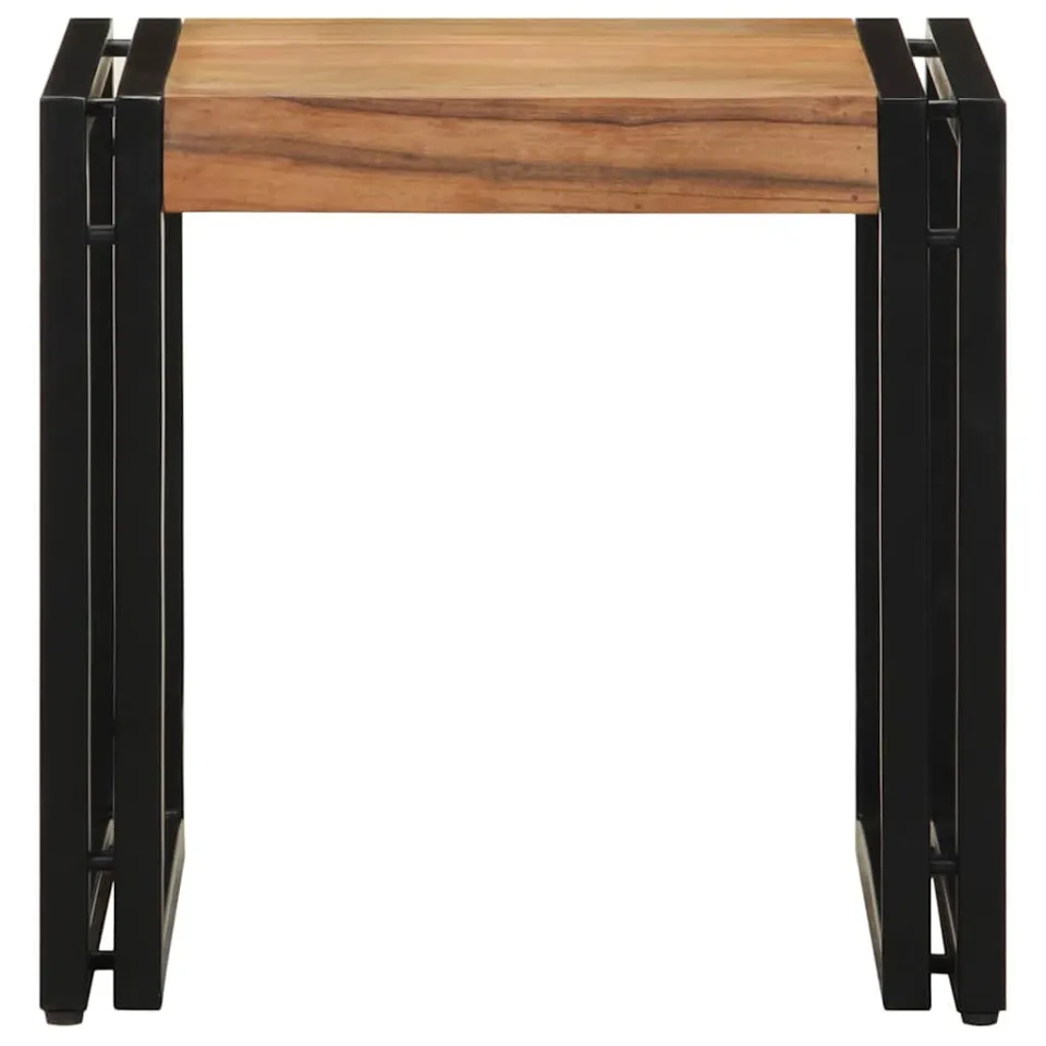 vidaXL Salontafel Bruin 40 x 40 x 38 cm Massief Acaciahout, foto 3