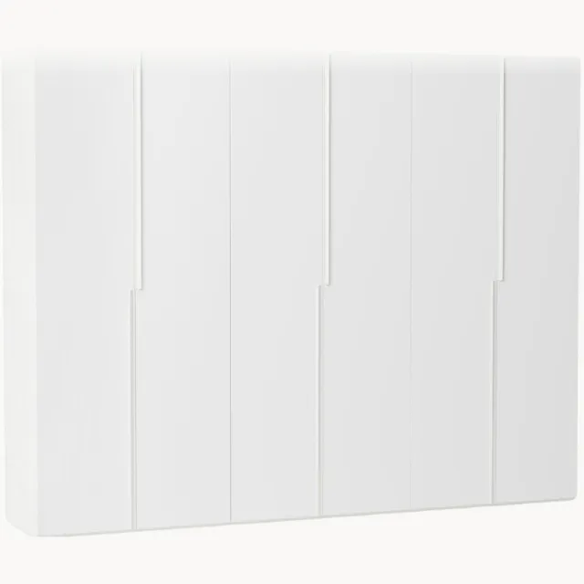 Westwing Collection Modulaire draaideurkast Leon, 300 cm breed, in verschillende formaten Wit