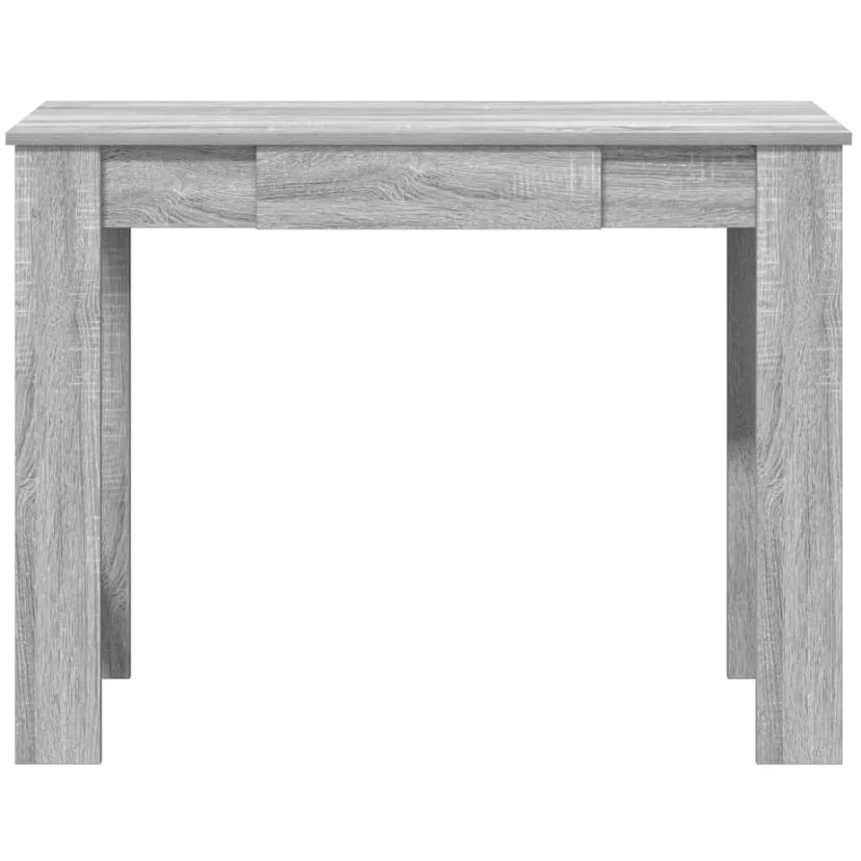vidaXL Bureau 100x45x75 cm bewerkt hout grijs sonoma eikenkleurig, foto 4