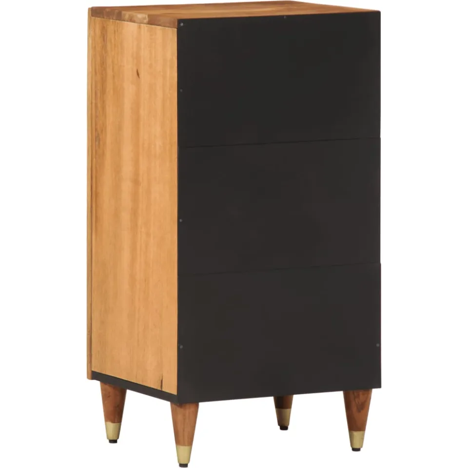 vidaXL Bijzetkast 40x33x75 cm massief mangohout bruin, foto 4