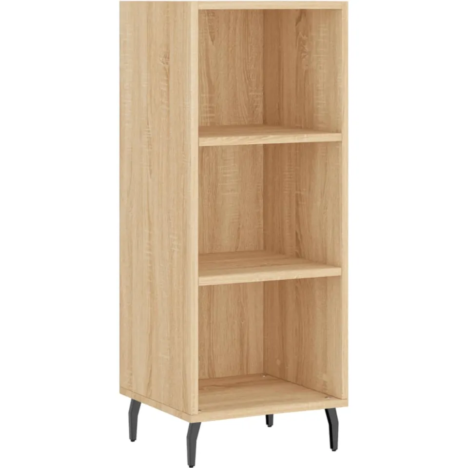 vidaXL Dressoir 34,5x32,5x90 cm bewerkt hout sonoma eikenkleurig, foto 3