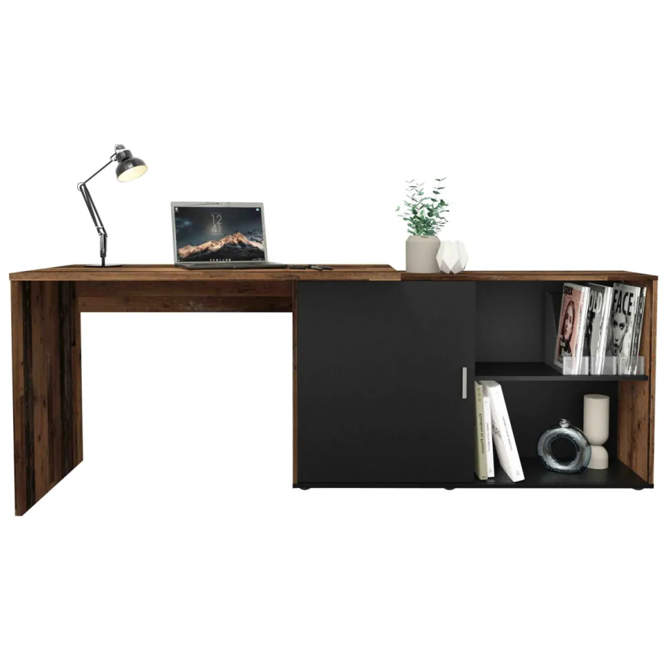 Bureau Rafaël Vintage-Zwart Bruin | Zwart
