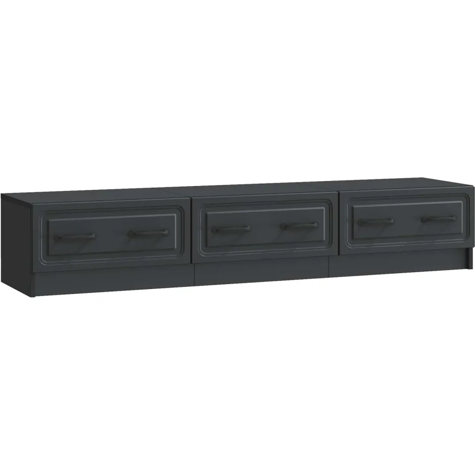 vidaXL TV-kast 147 x 34,5 x 27 cm Zwart Bewerkt hout