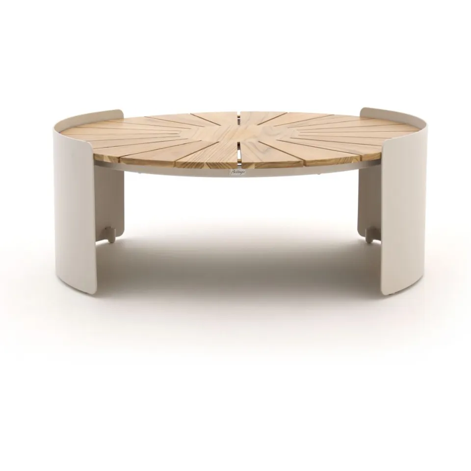 Bellagio tuinmeubelen Bellagio Porcari lounge tuintafel ø90cm (h:35cm) taupe, foto 3