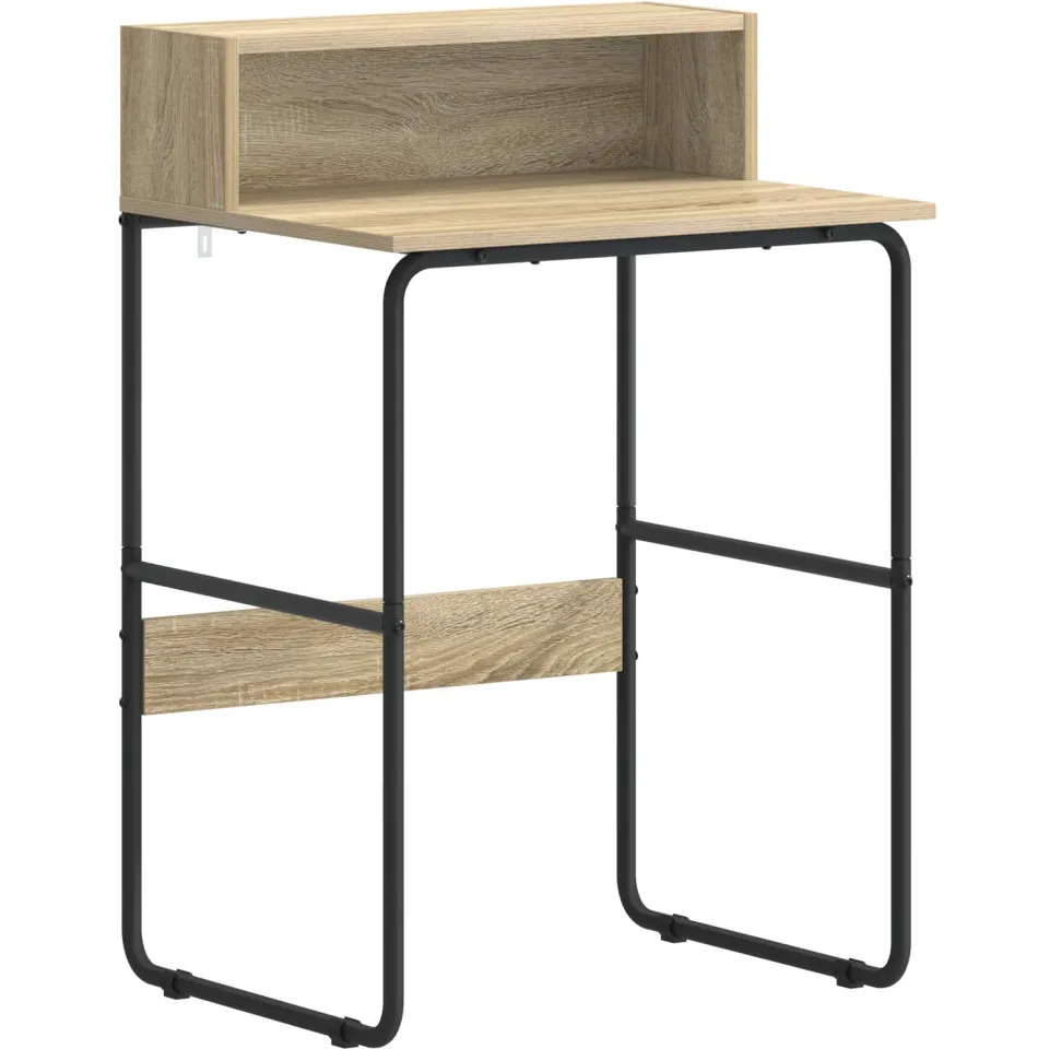 vidaXL Bureau met opbergruimte Sonoma Eiken 60 x 50 x 91 cm, foto 3